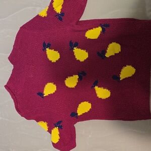 Maeve Short Sleeve Fruit Pattern Knit